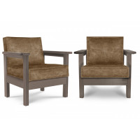 !Кресло Victory (Дуб натуральный(natur-wood),Винилискожа Rust,Винилискожа (Rust) цвет № 204)